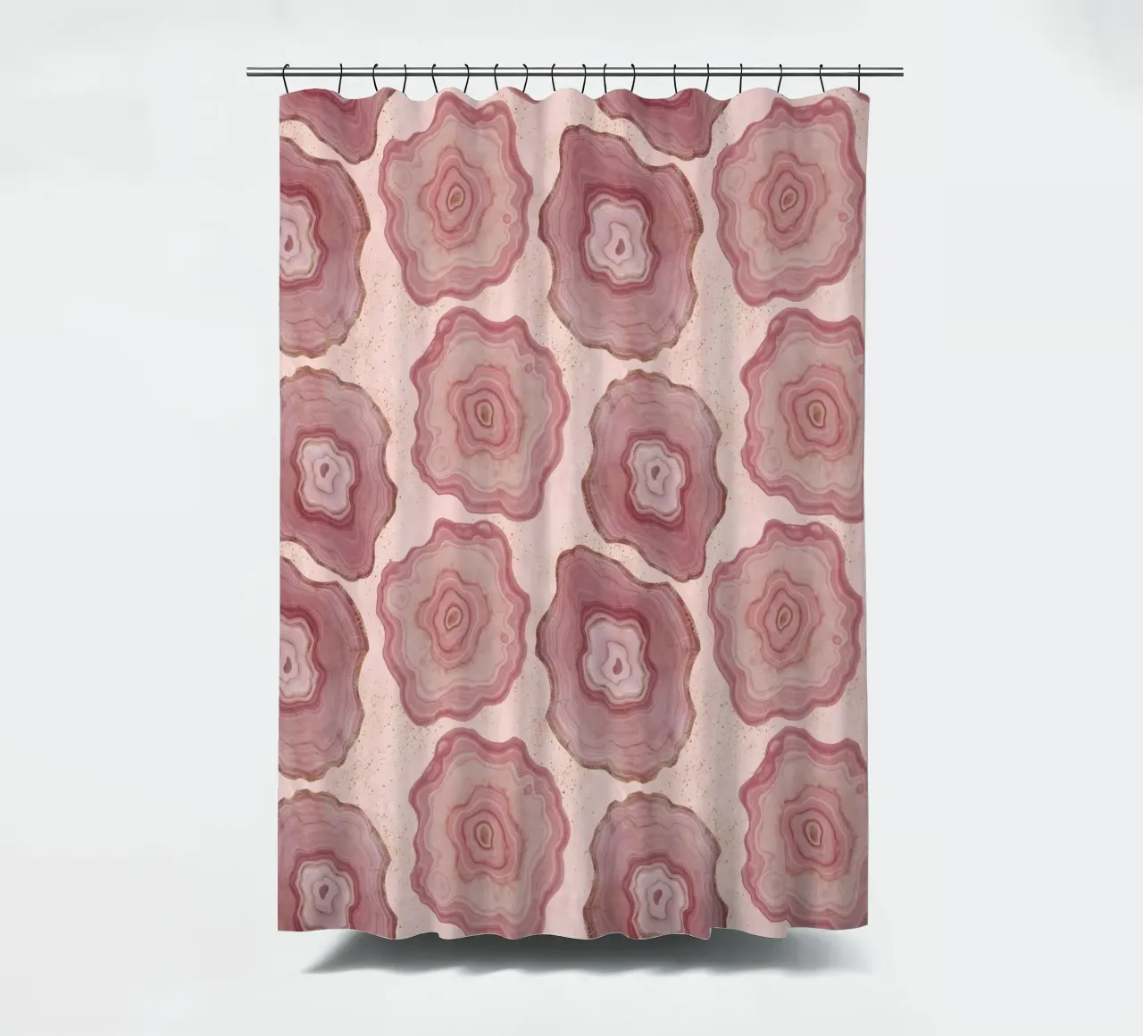 Agate rose motif 10 rideau de douche de Gemstone Textures