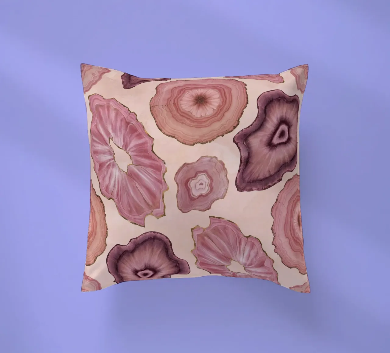 Modello di agata rosa 11 cuscino da Gemstone Textures
