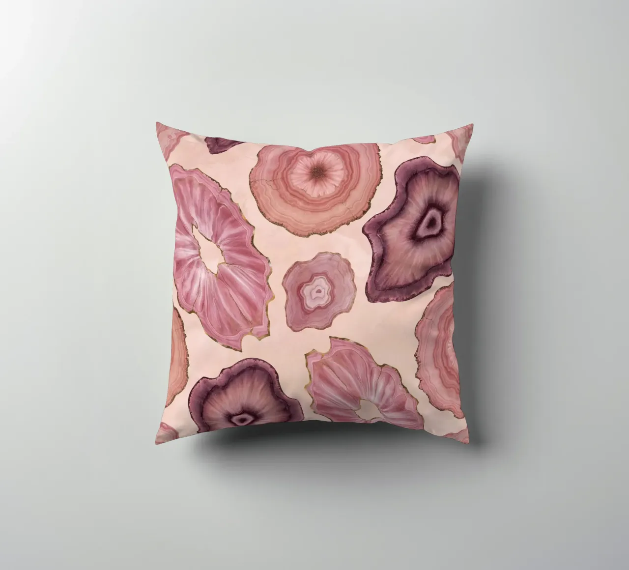Modello di agata rosa 11 cuscino da Gemstone Textures