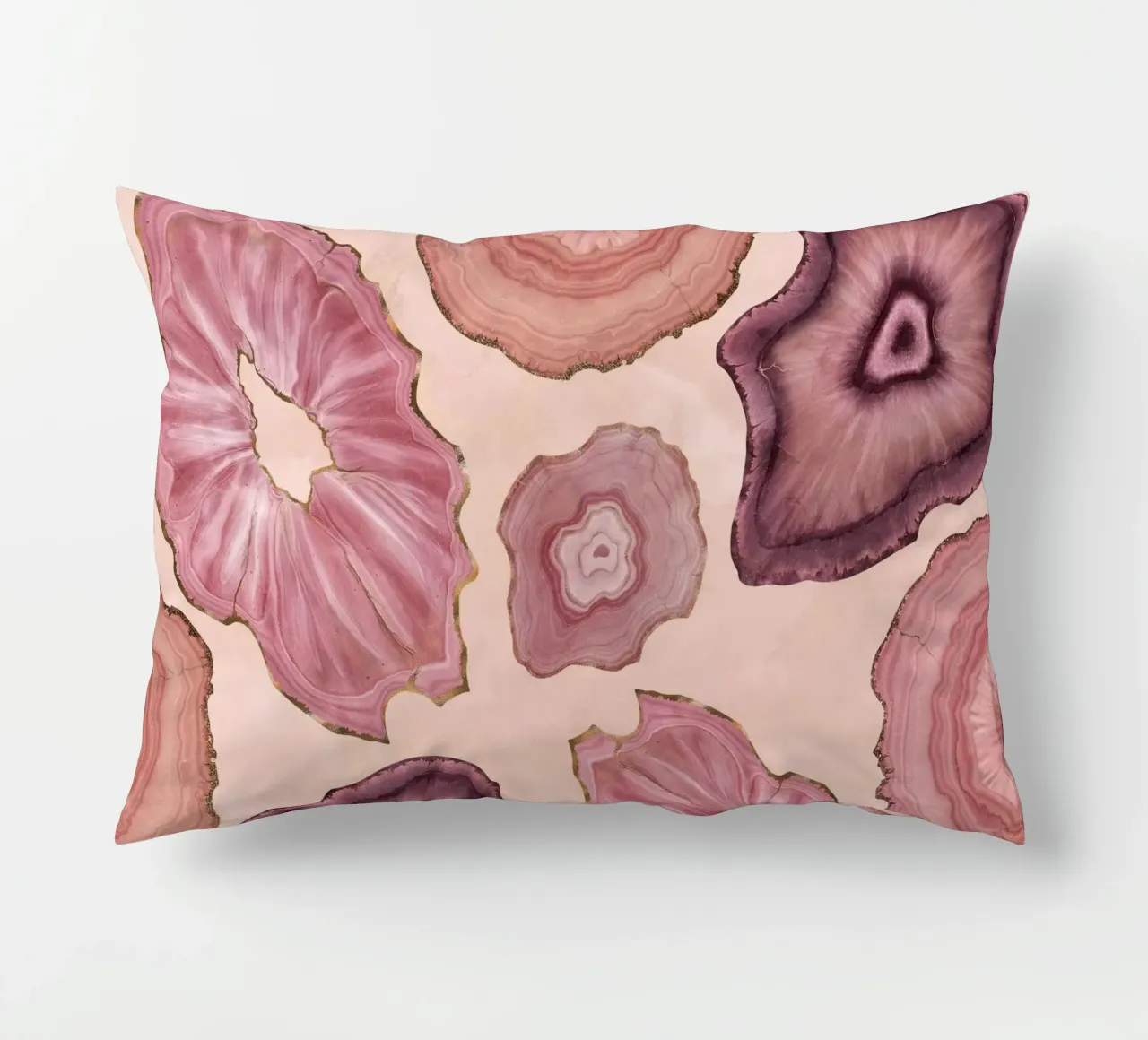 Modello di agata rosa 11 cuscino da Gemstone Textures