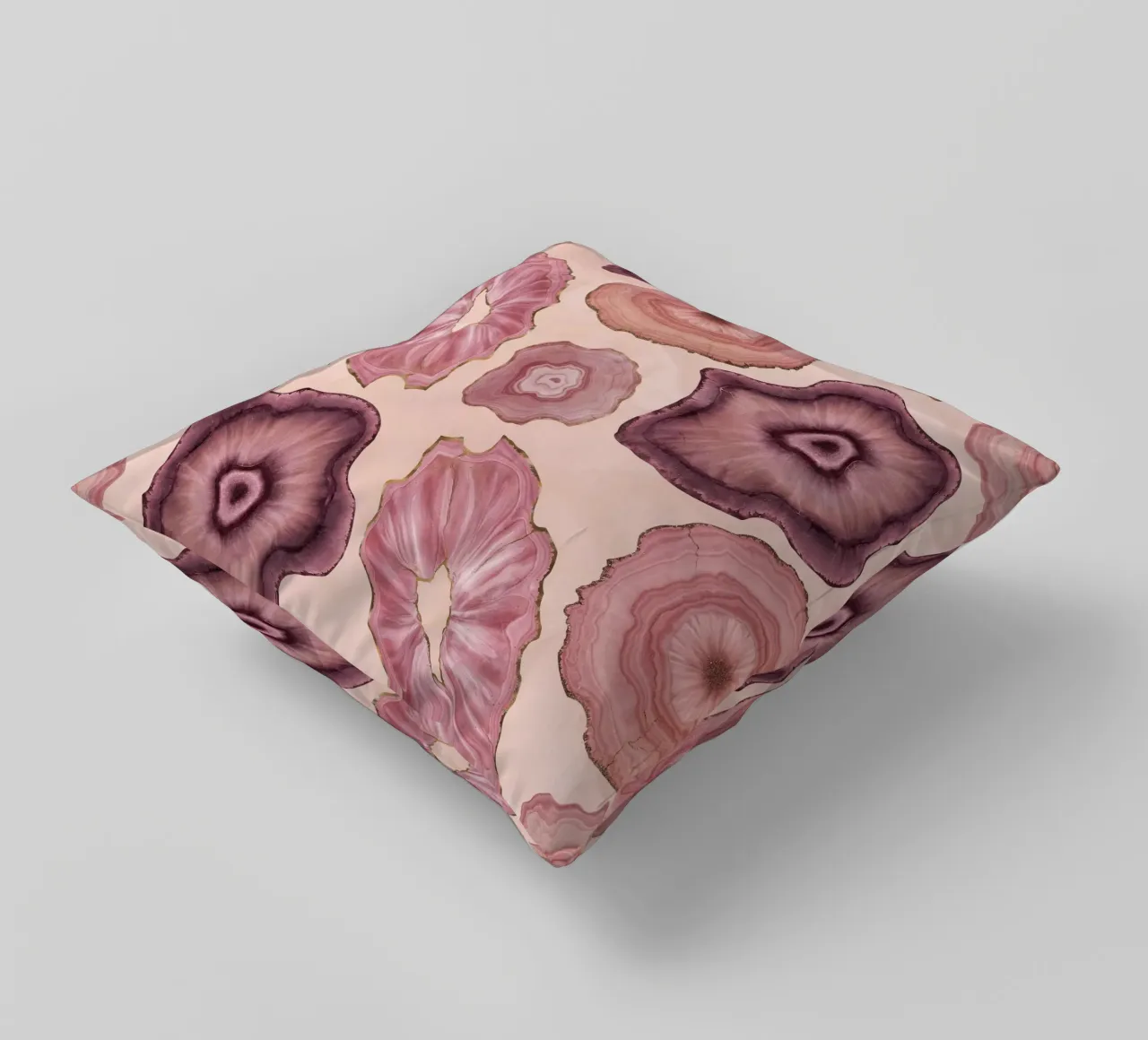 Modello di agata rosa 11 cuscino da Gemstone Textures