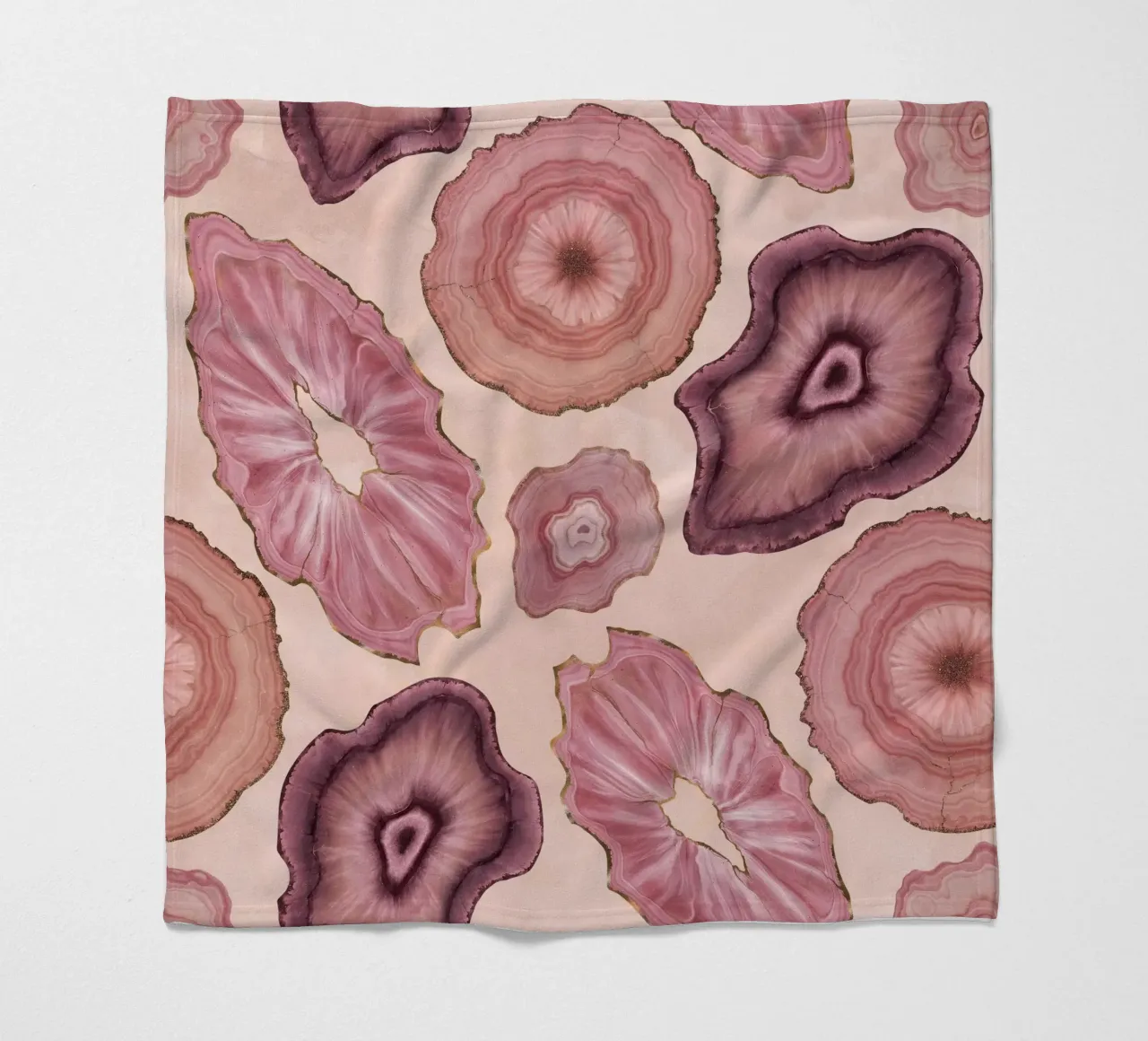 Modello di agata rosa 11 coperta in pile da Gemstone Textures