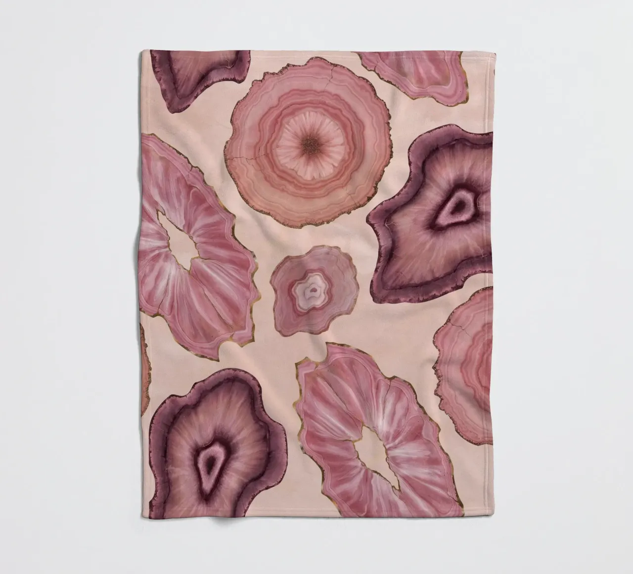 Modello di agata rosa 11 coperta in pile da Gemstone Textures