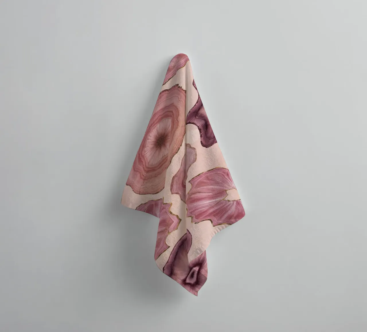 Motif d'agate rose 11 serviette de bain de Gemstone Textures