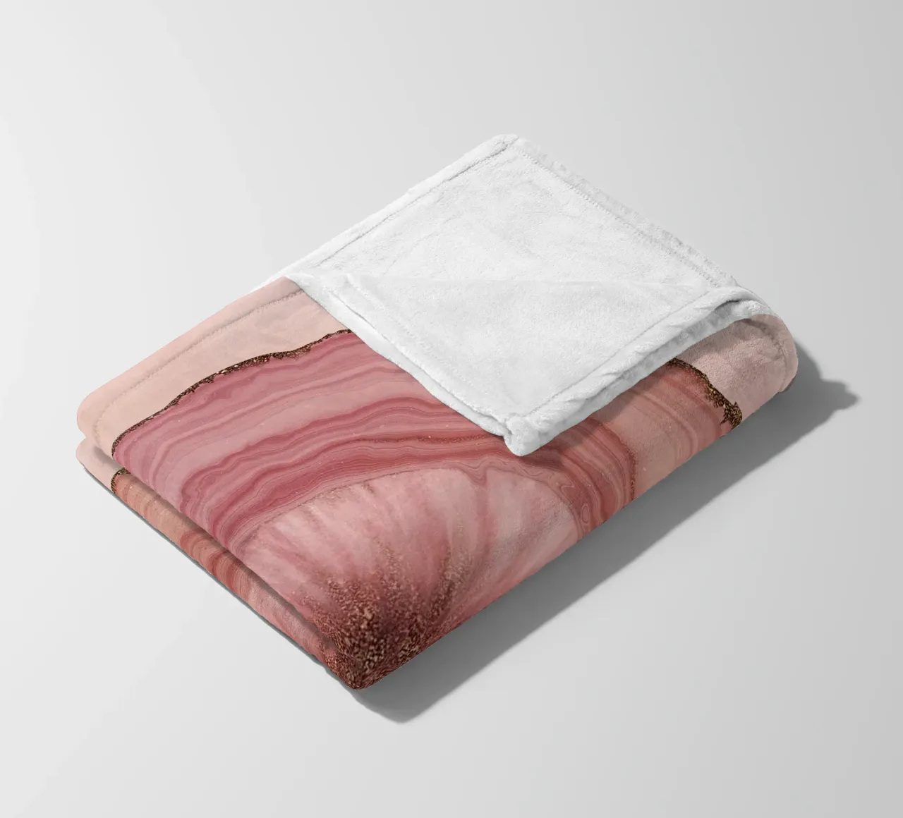 Agata rosa Modello 12 coperta in pile da Gemstone Textures