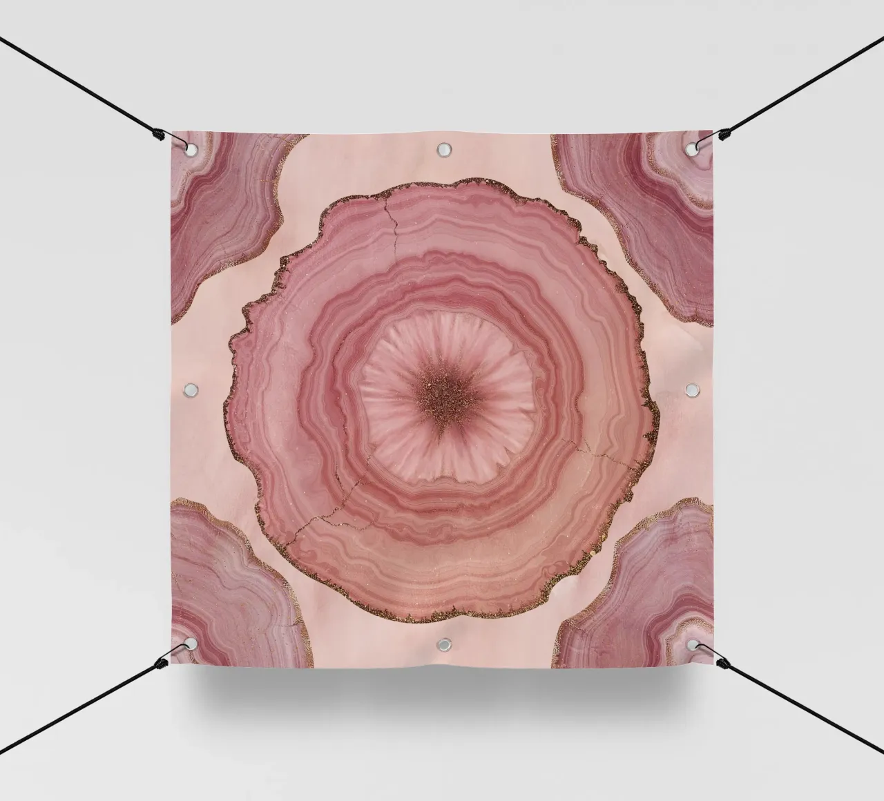 Agata rosa Modello 12 telo in pvc da Gemstone Textures
