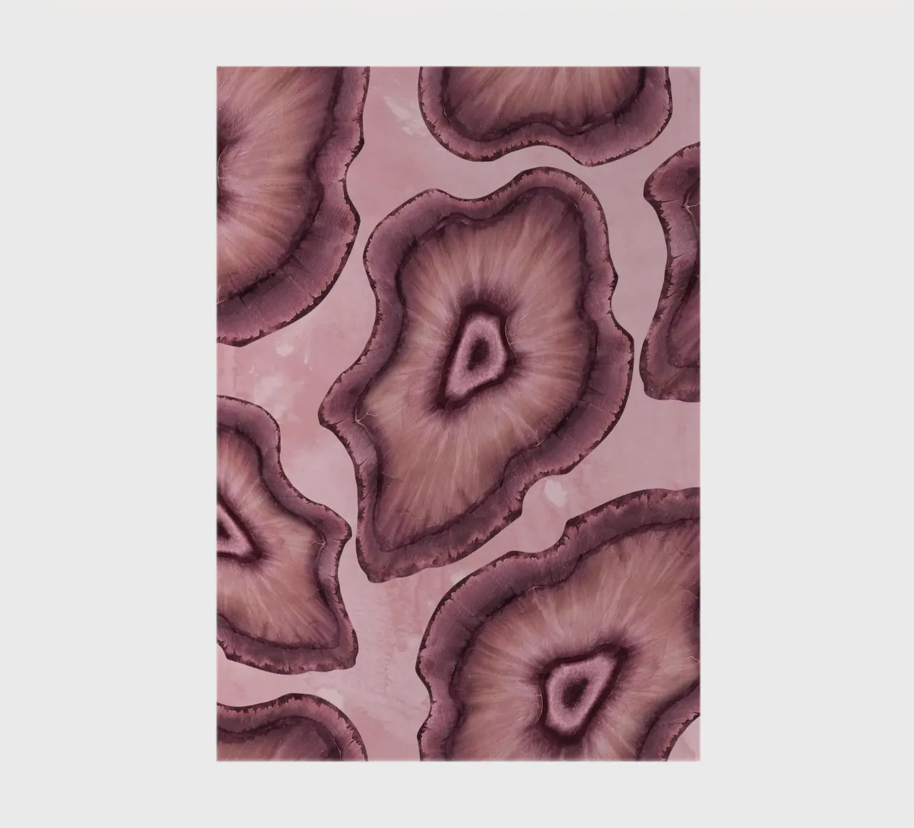 Pink Agate Pattern Tile 03 notebook by Gemstone Textures