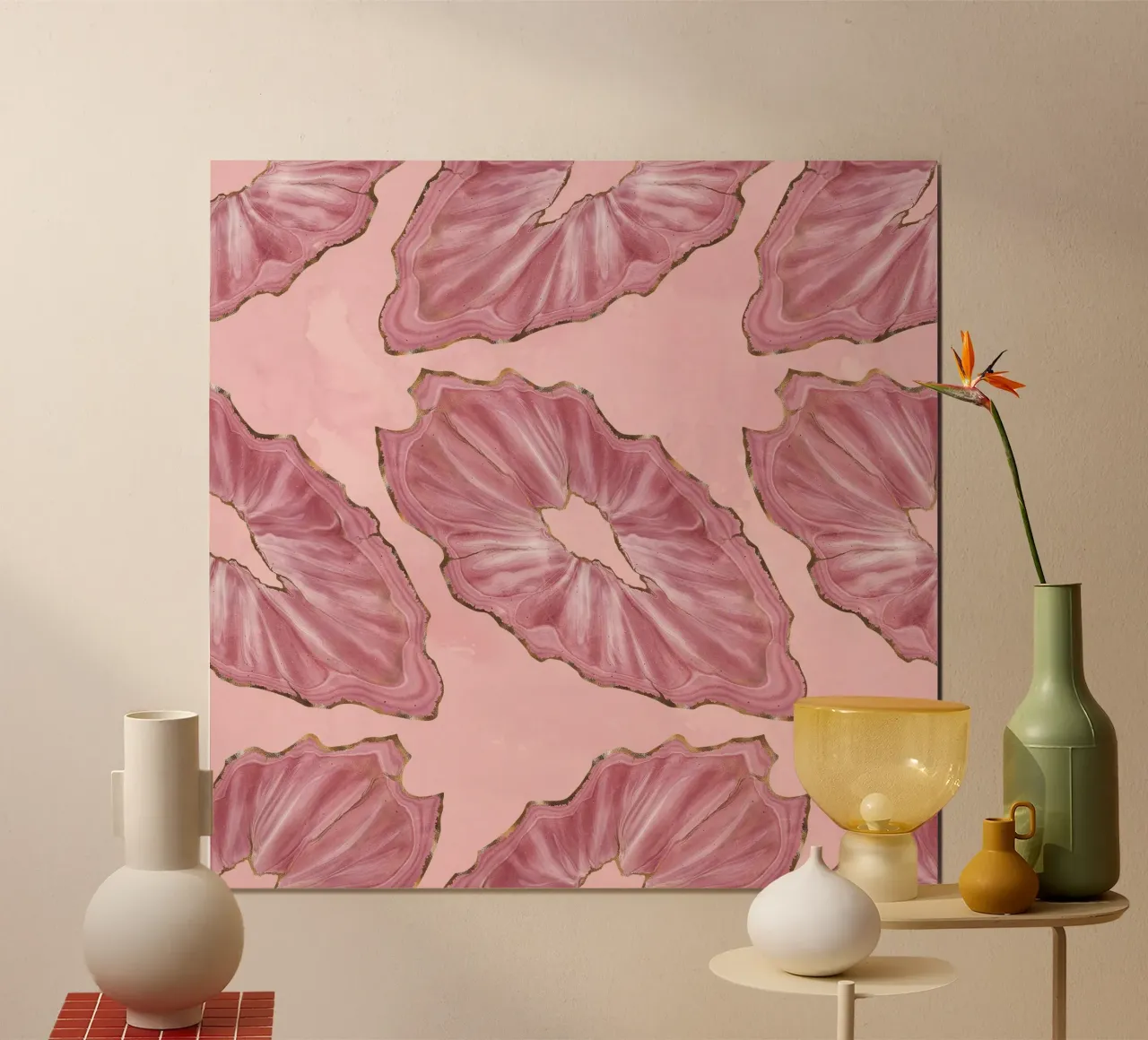 Modello di agata rosa 15 carta hahnemühle da Gemstone Textures