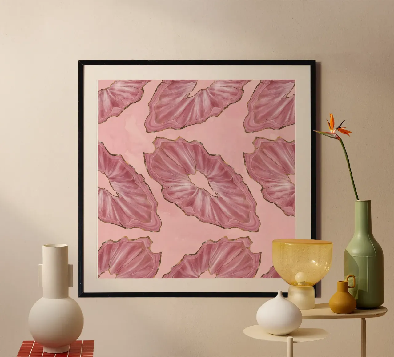 Modello di agata rosa 15 carta hahnemühle da Gemstone Textures