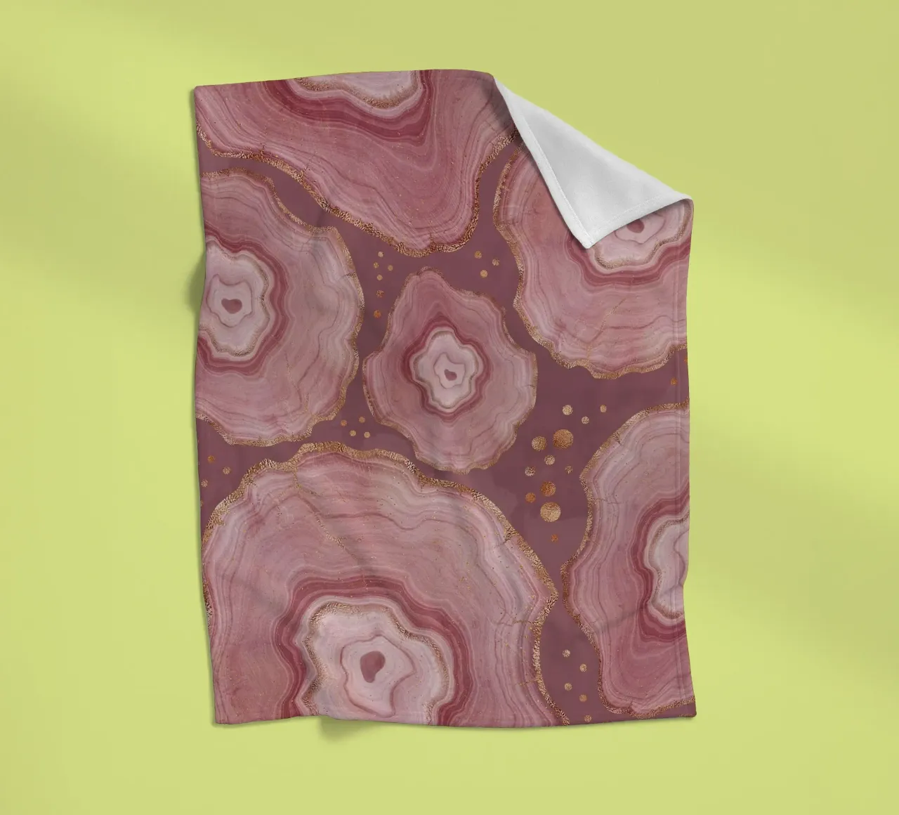Modello di agata rosa 16 coperta in pile da Gemstone Textures