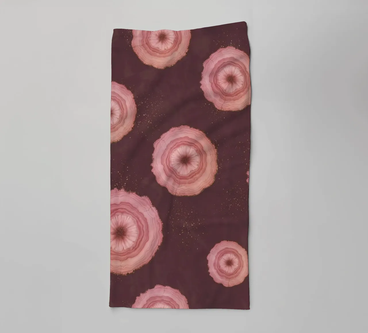 Pink Agate Pattern 17 towel by Gemstone Textures