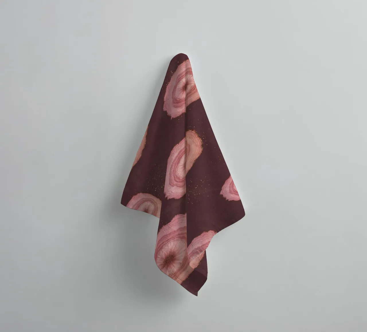 Pink Agate Pattern 17 towel by Gemstone Textures