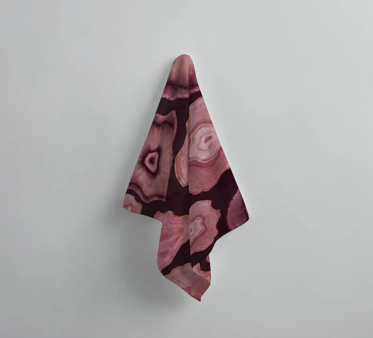 Pink Agate Pattern 18 towel by Gemstone Textures