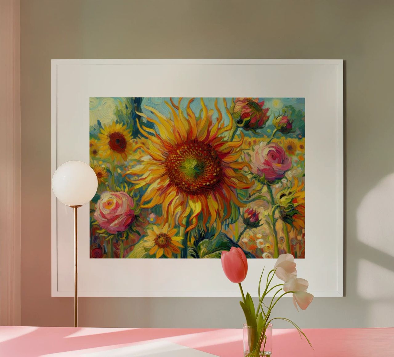 Vincent's Sunflower poster by Point and Art