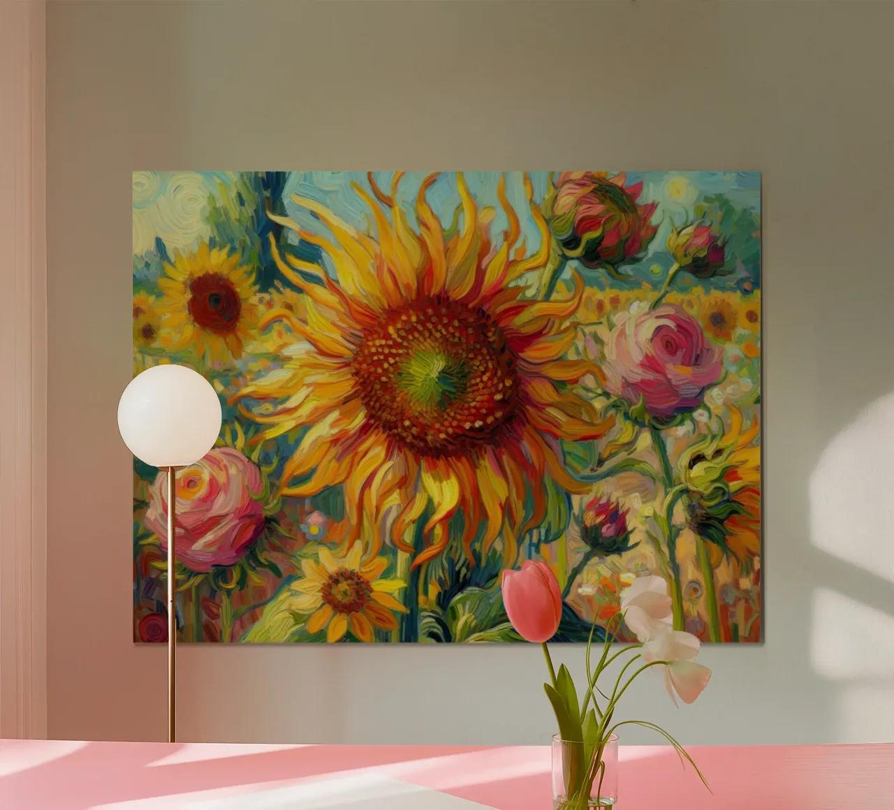 Girasole di Vincent poster da 🎨 Point and Art