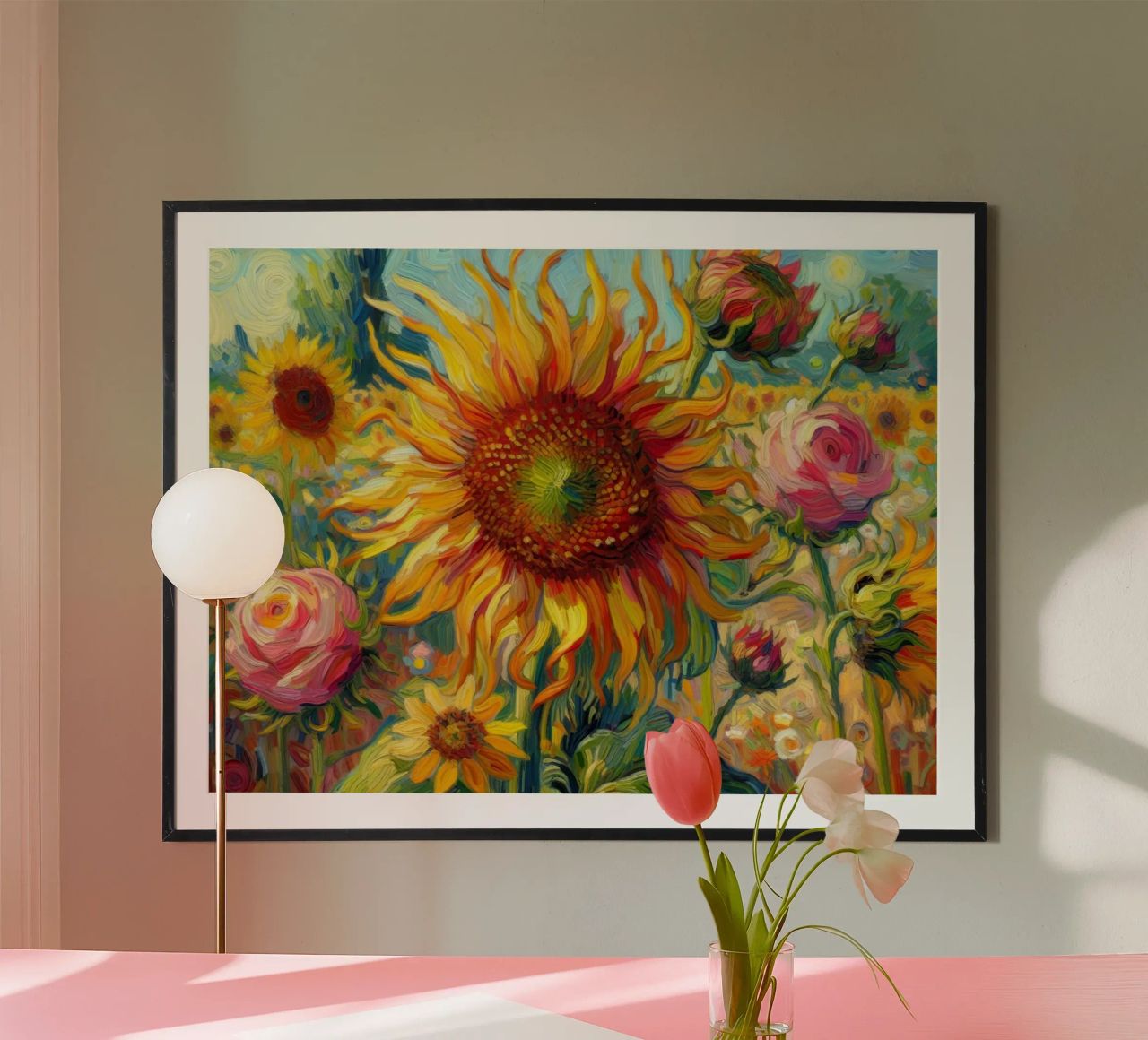 Vincent's Sunflower poster by Point and Art
