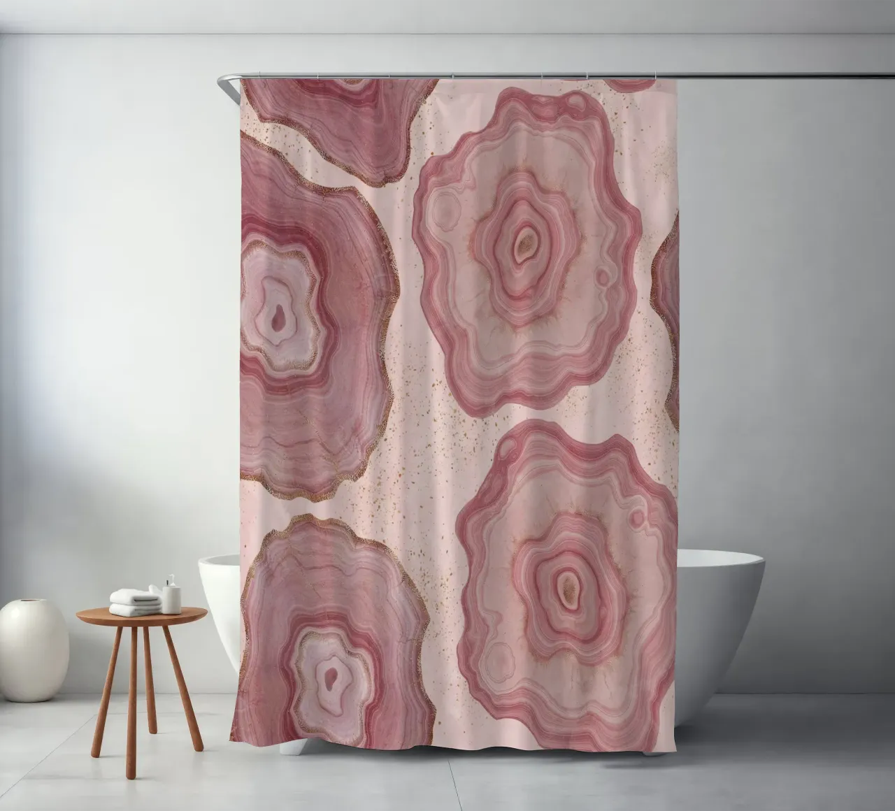 Agata rosa modello 20 tenda da doccia da Gemstone Textures