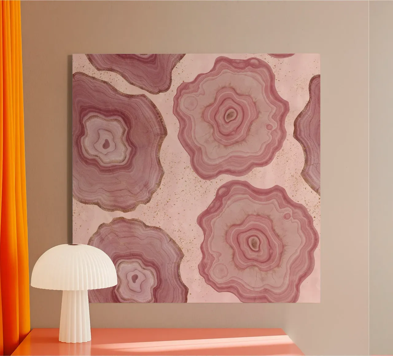 Agata rosa modello 20 plexiglass da Gemstone Textures