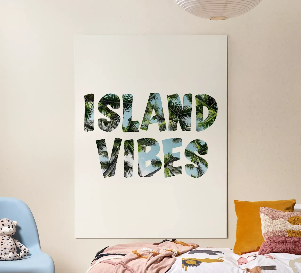 Scala architettonica minimalista con poster in cielo blu poster da inspirational quote