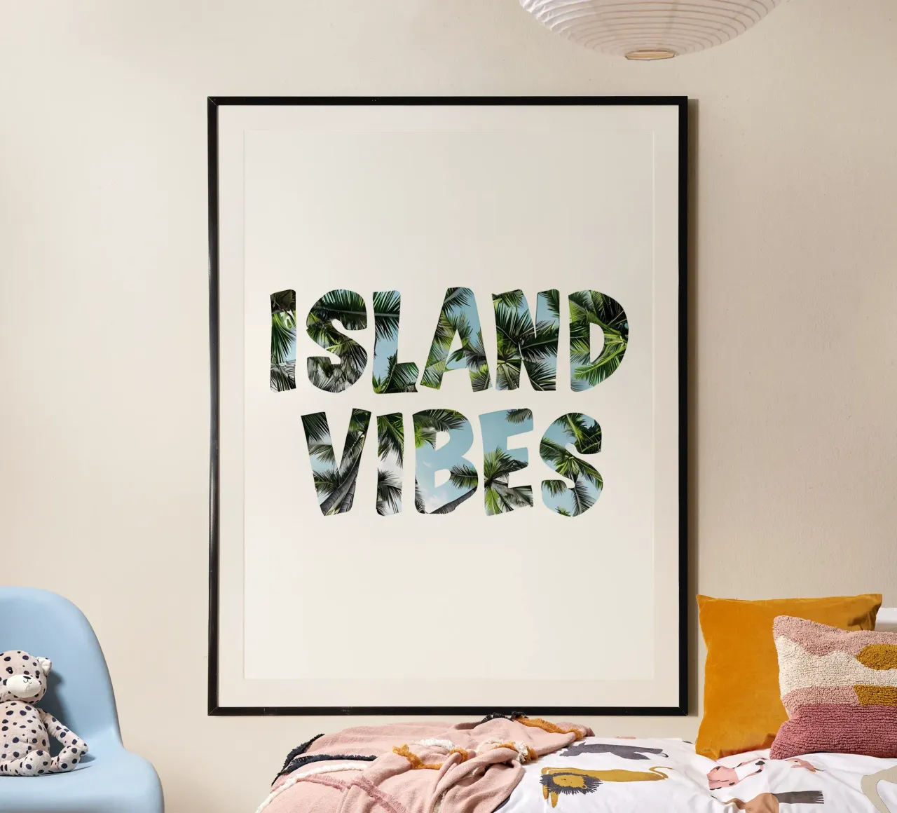 Scala architettonica minimalista con poster in cielo blu poster da inspirational quote