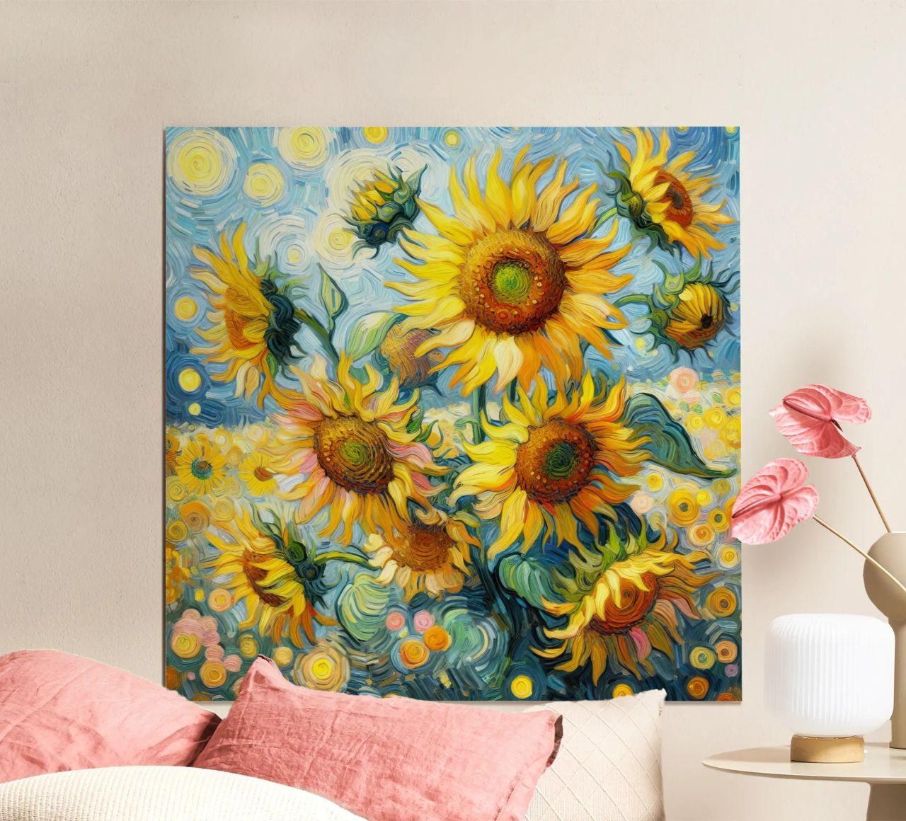sunflowers poster by Point and Art