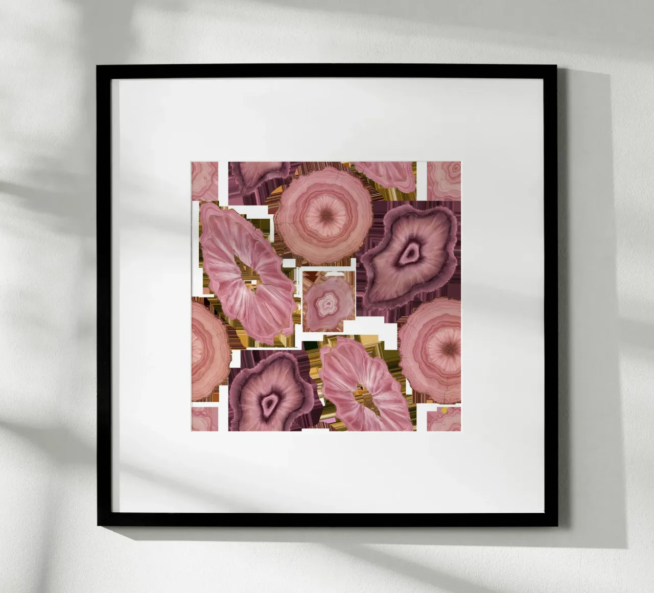 Pink Agate Pattern Tile 01 hahnemühle by Gemstone Textures