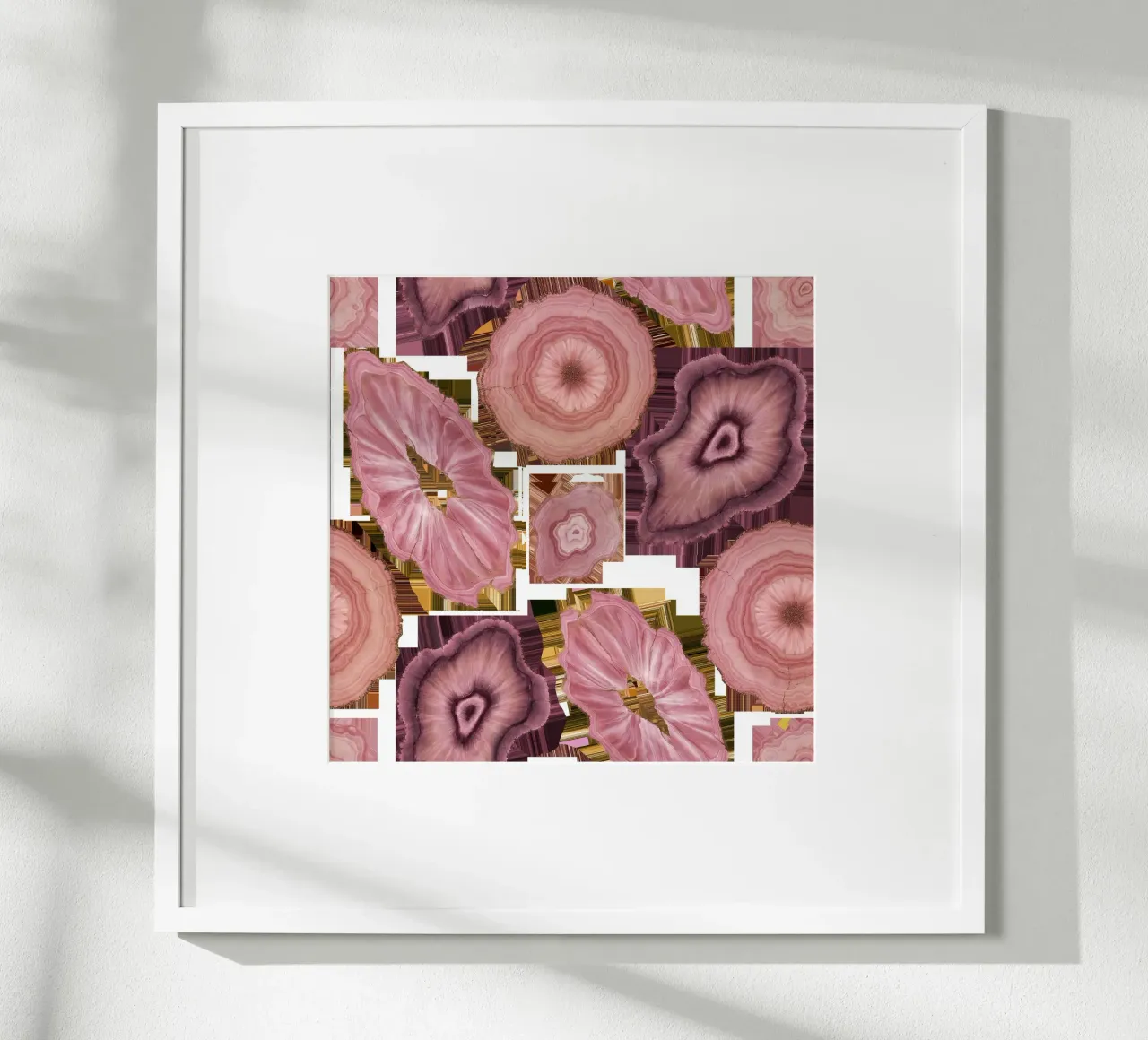 Pink Agate Pattern Tile 01 hahnemühle by Gemstone Textures