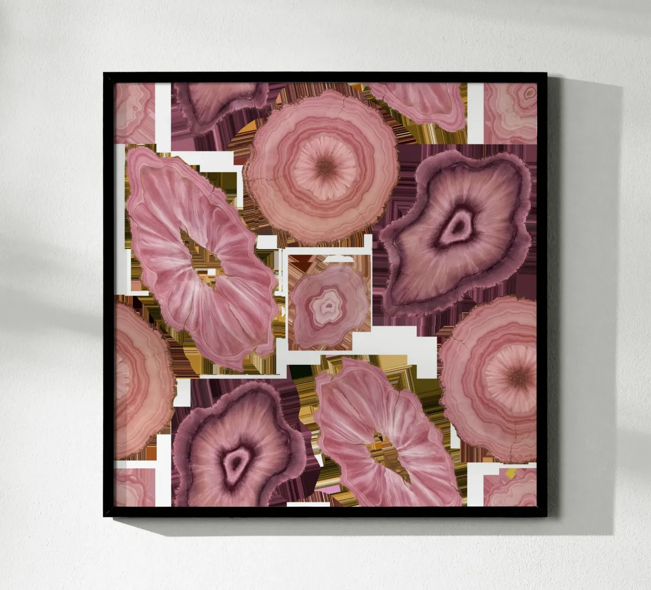 Pink Agate Pattern Tile 01 hahnemühle by Gemstone Textures