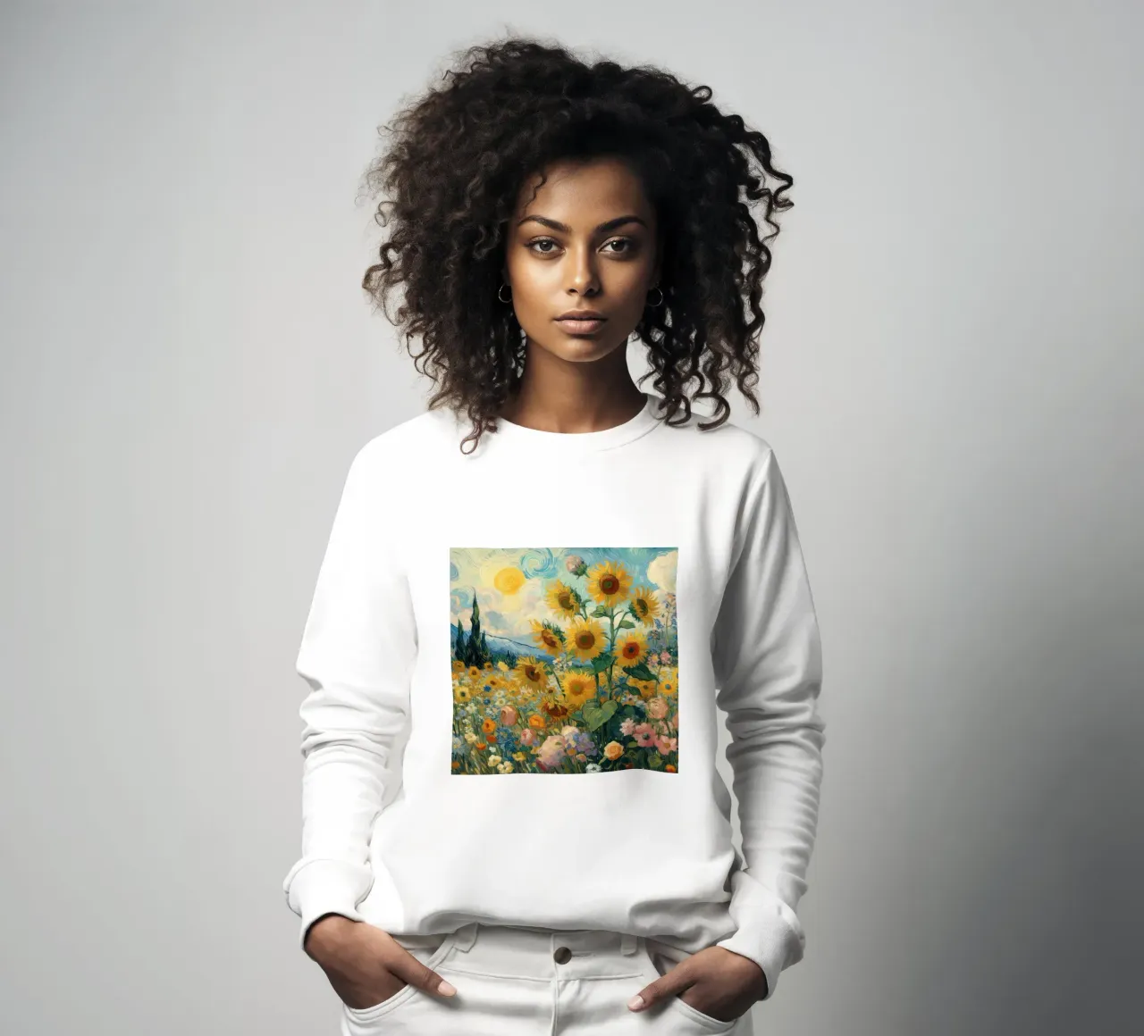 Girasoles II sudadera de Point and Art