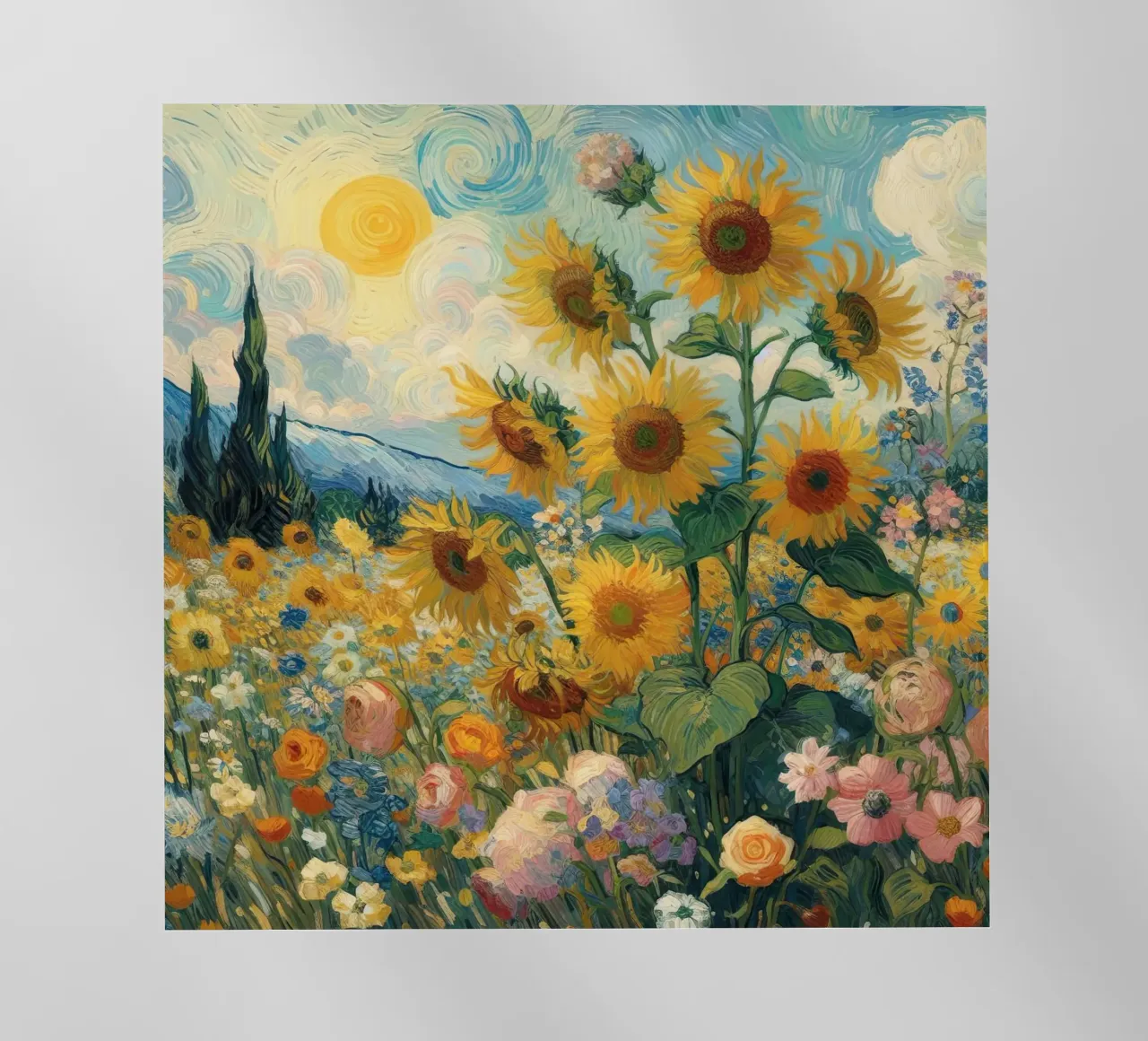 Girasoli II pellicola backlit da 🎨 Point and Art