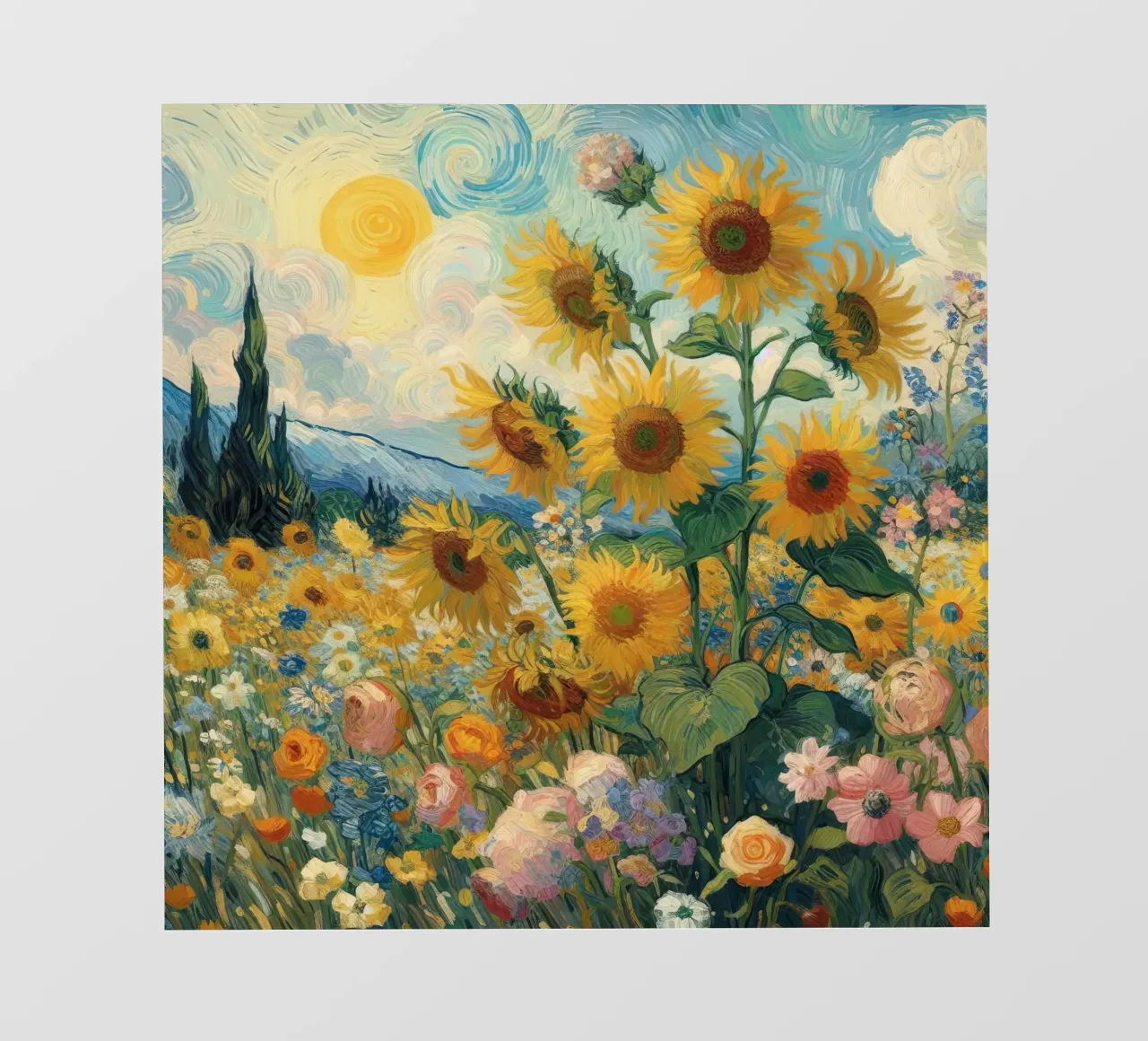 Girasoli II pellicola backlit da 🎨 Point and Art