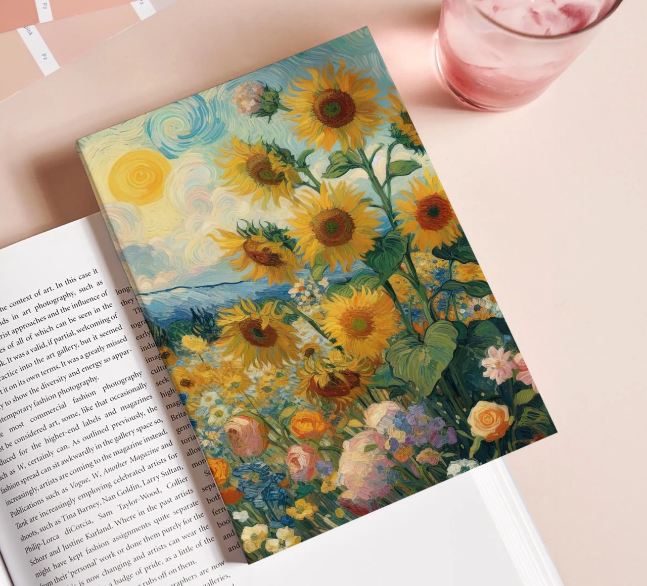 Sunflowers II notebook by Point and Art