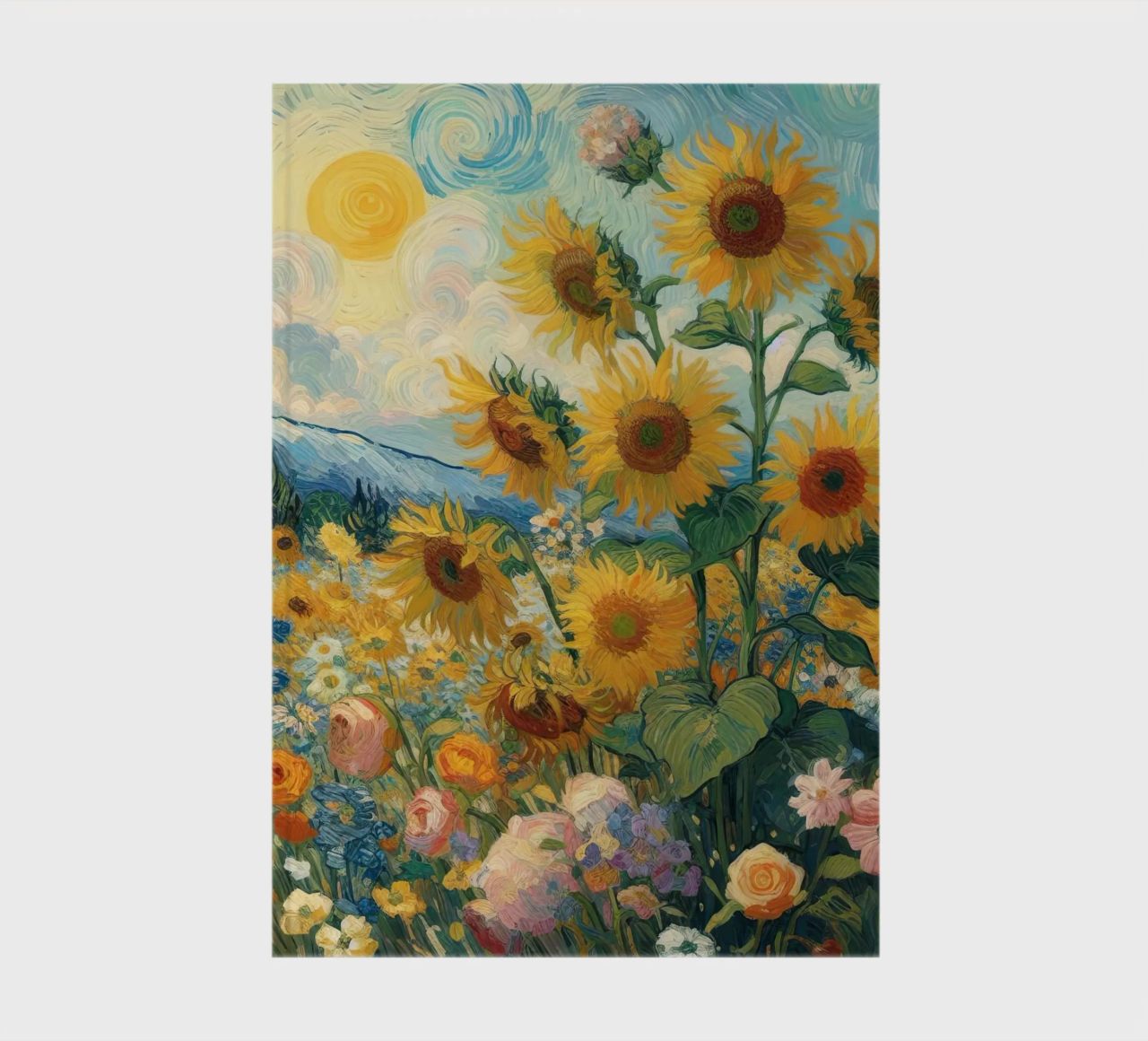 Sunflowers II notebook by Point and Art