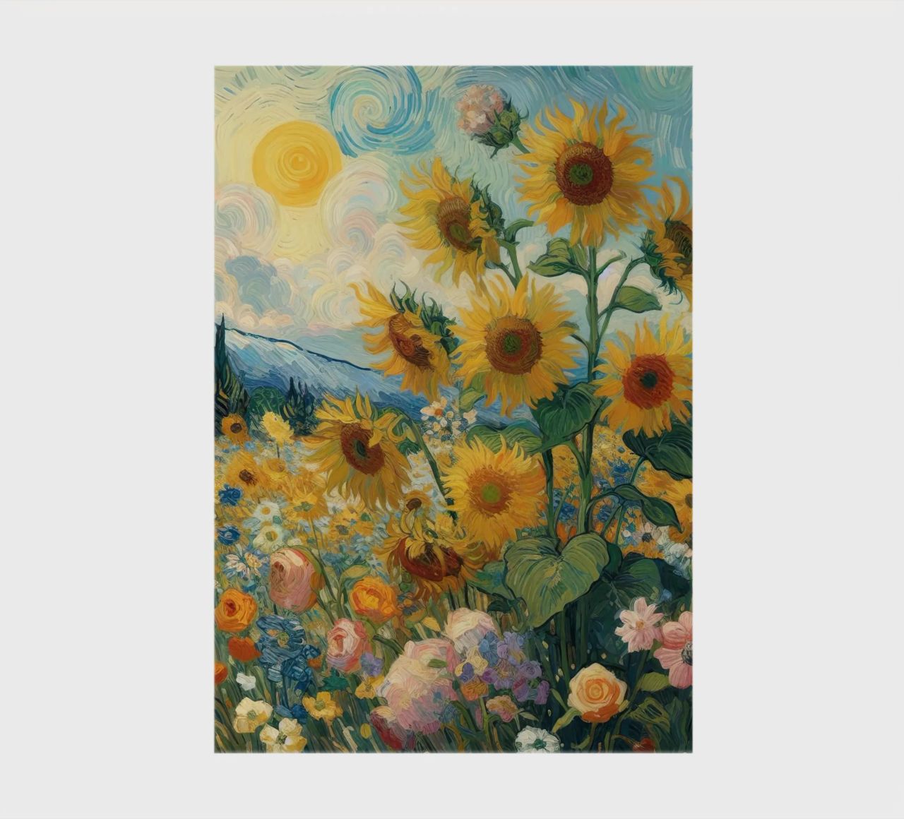 Sunflowers II notebook by Point and Art
