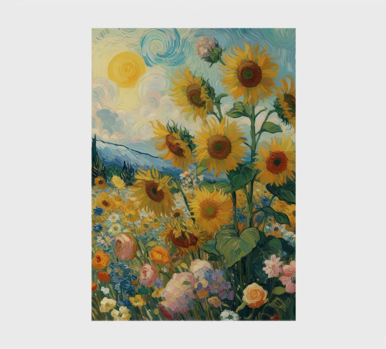Zonnebloemen II notitieboek van Point and Art