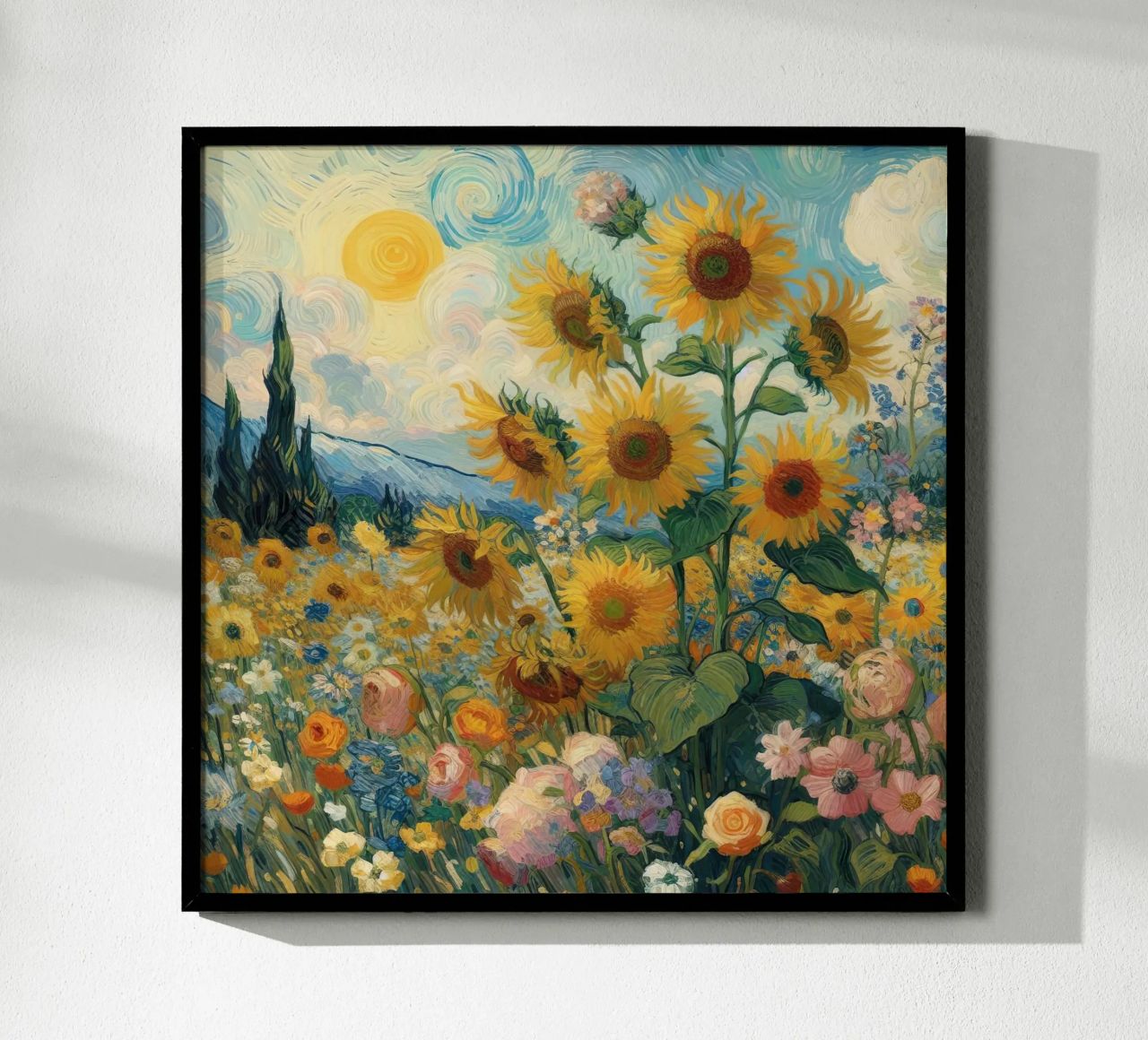 Sunflowers II poster by Point and Art