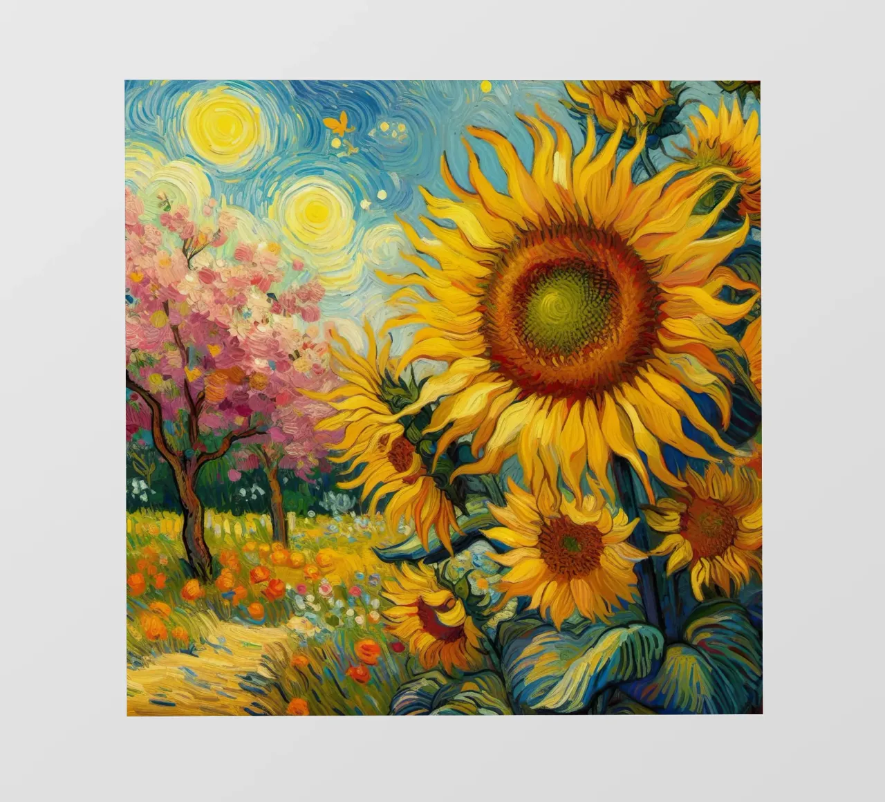 Girasoli III pellicola backlit da 🎨 Point and Art