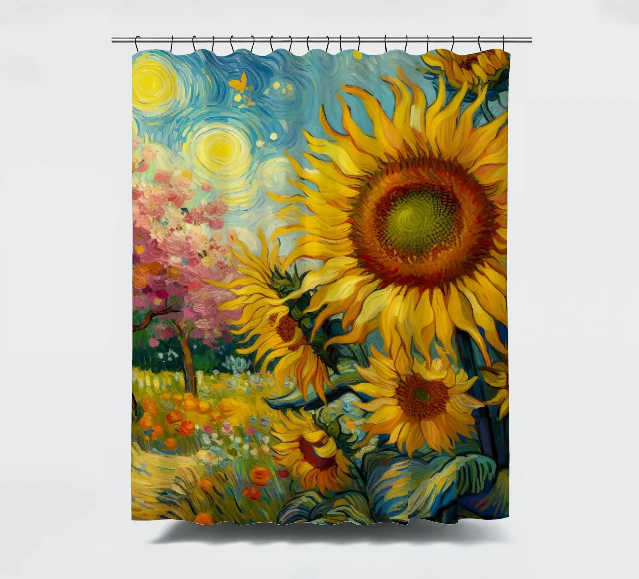 Girasoli III tenda da doccia da 🎨 Point and Art