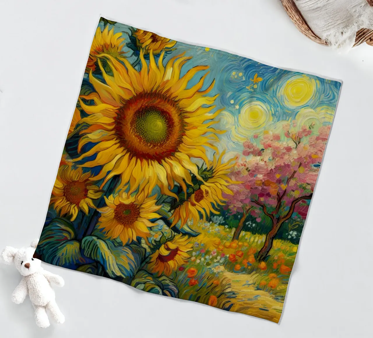 Girasoli III coperta in pile da 🎨 Point and Art