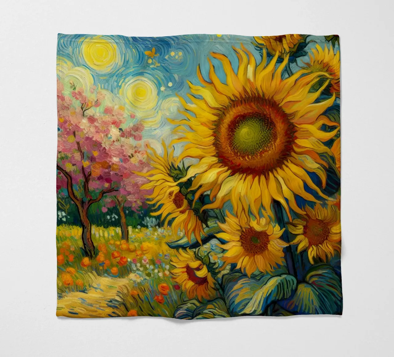Girasoli III coperta in pile da 🎨 Point and Art