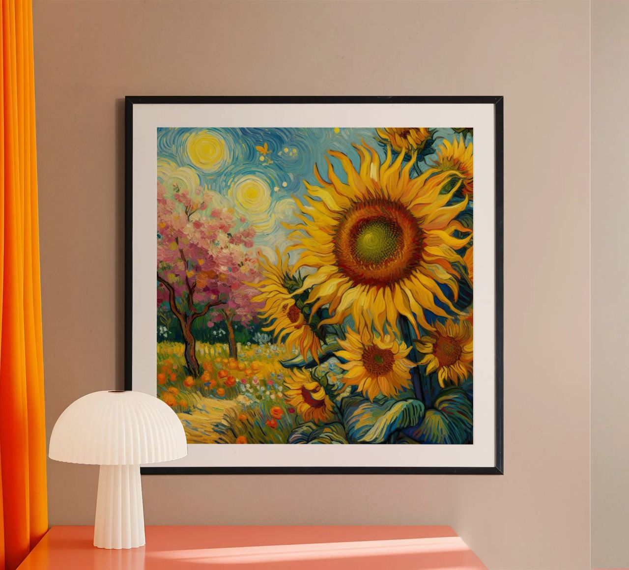 Sunflowers III poster by Point and Art