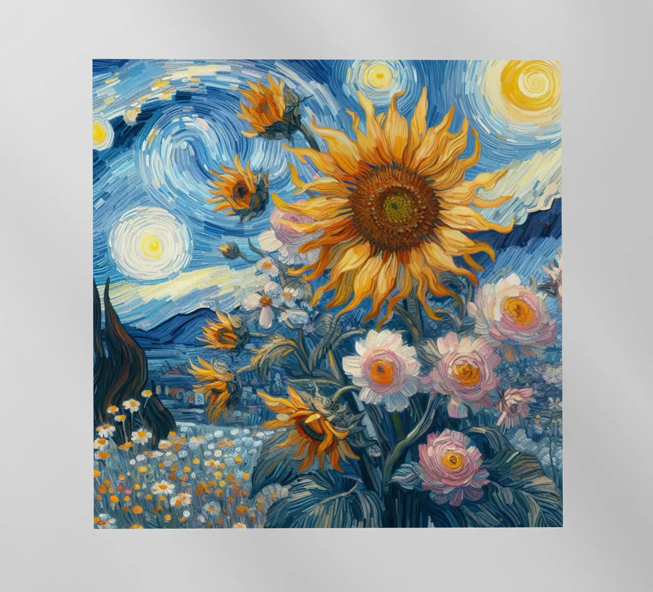 Girasoli IV pellicola backlit da 🎨 Point and Art