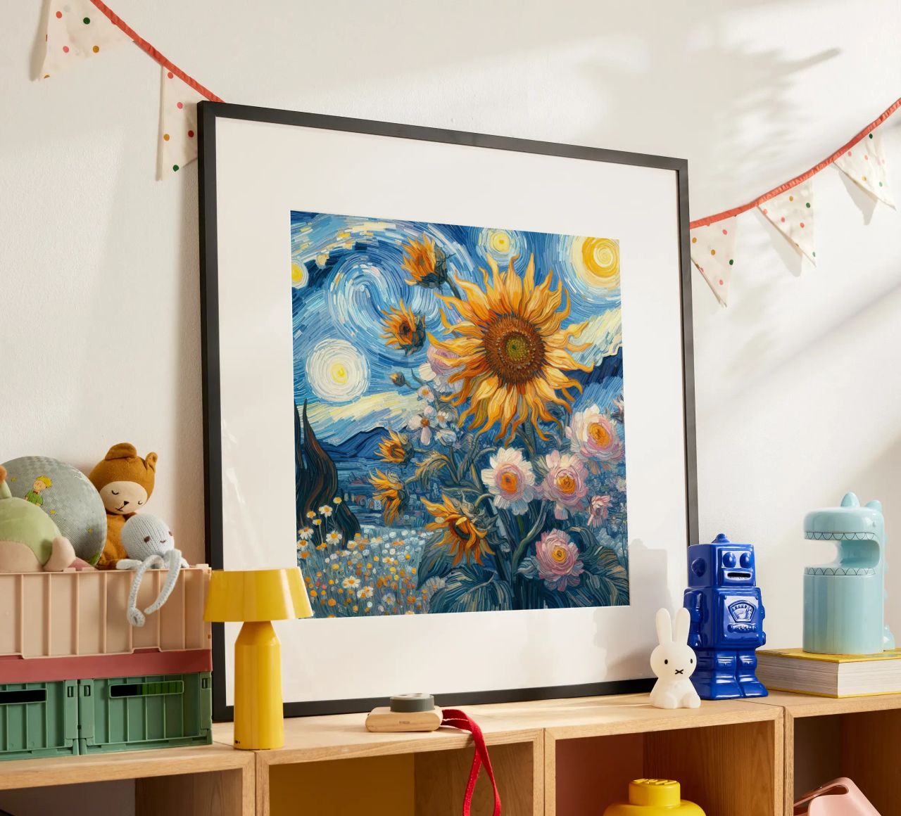 Sonnenblumen IV Poster von Point and Art