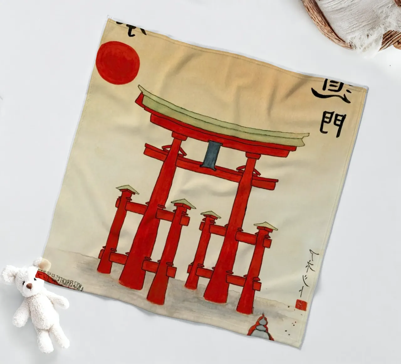 Bartusch-Goger - Torii of an Old Shinto Shrine coperta in pile da ARTOTHEK