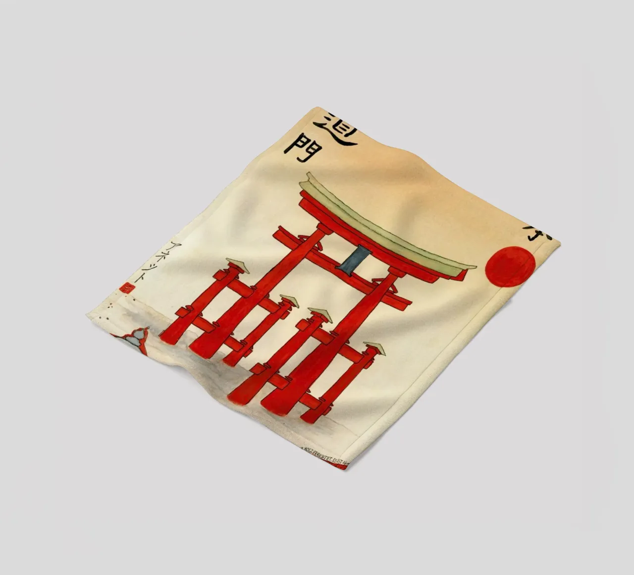 Bartusch-Goger - Torii of an Old Shinto Shrine coperta in pile da ARTOTHEK