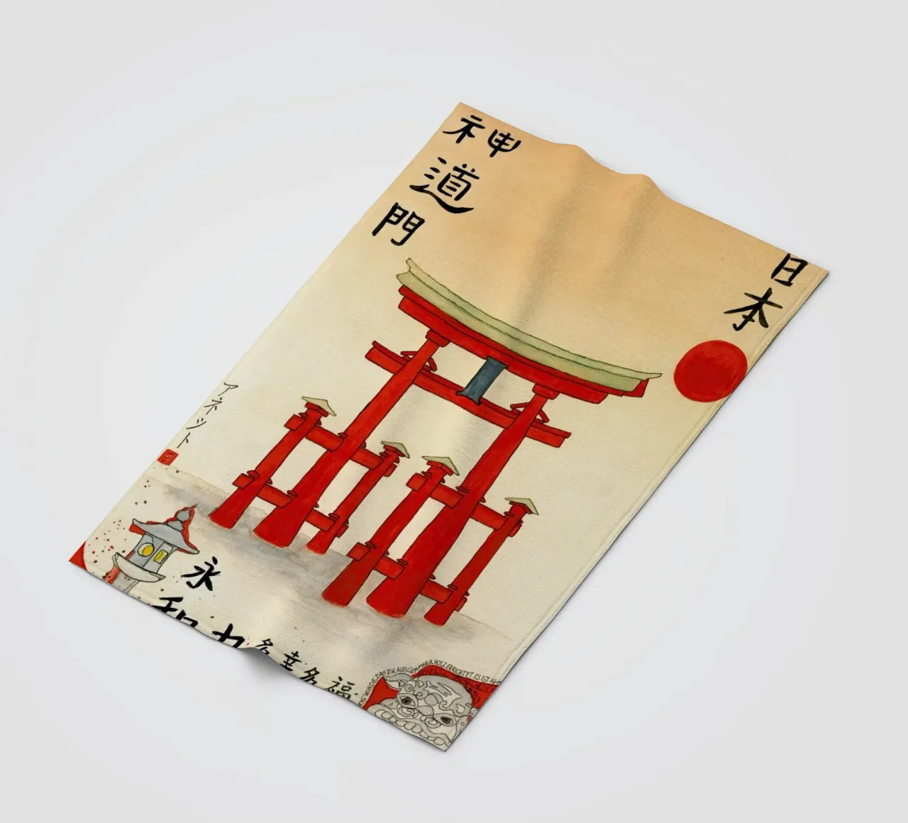 Bartusch-Goger - Torii of an Old Shinto Shrine coperta in pile da ARTOTHEK