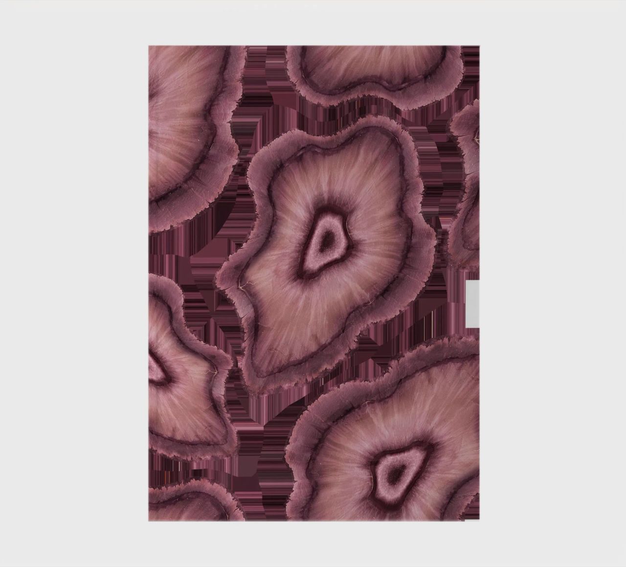 Pink Agate Pattern Tile 03 notebook by Gemstone Textures