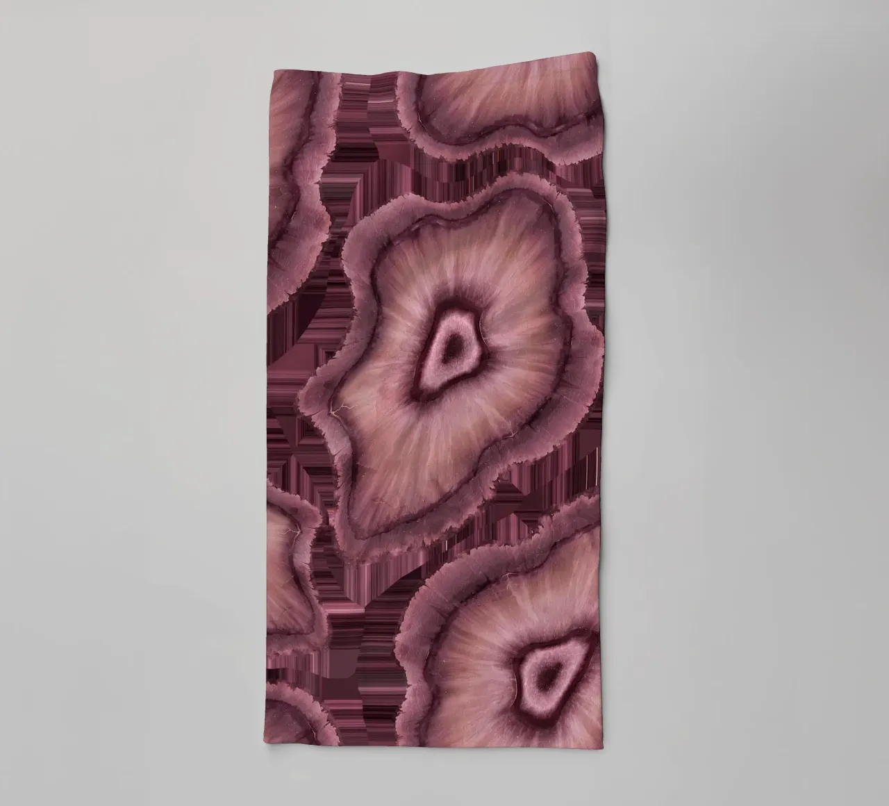 Pink Agate Pattern Tile 03 towel by Gemstone Textures