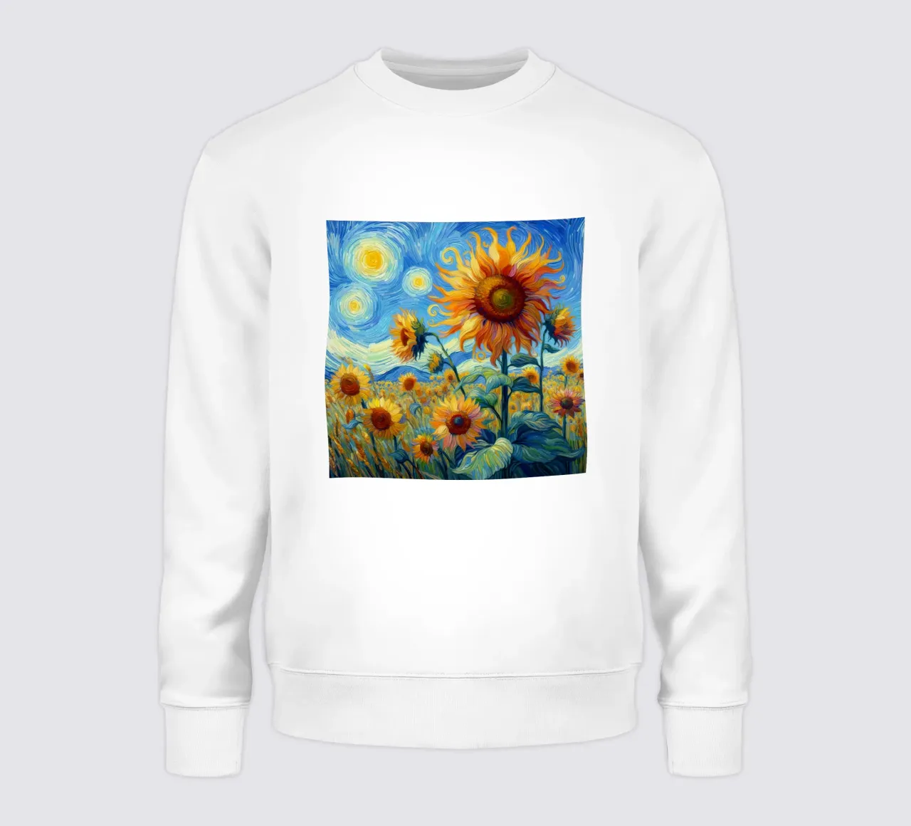 Sunflowers V sweatshirt by Point and Art