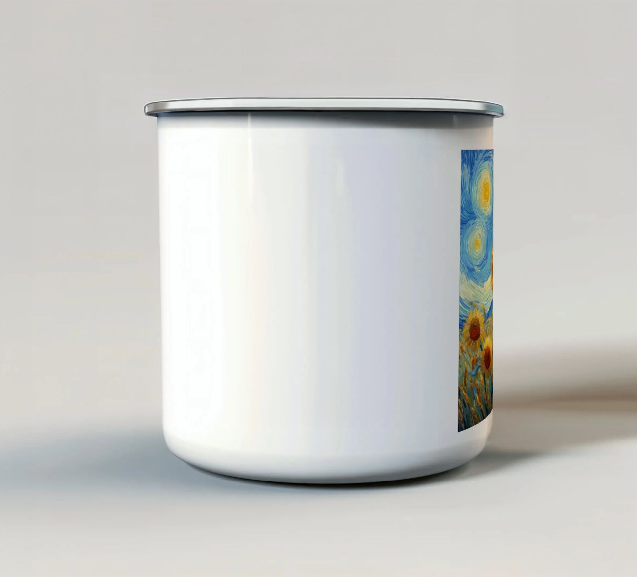 Girasoli V tazza in smalto da Point and Art
